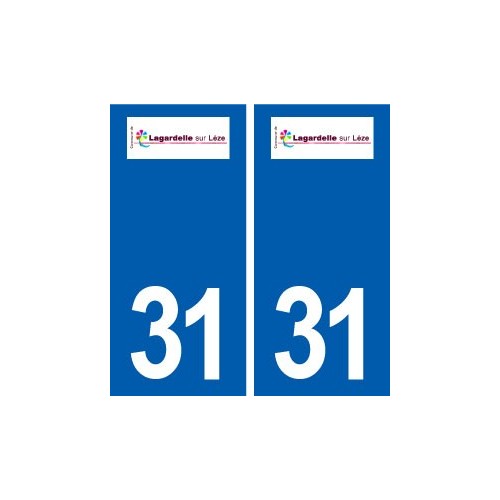 31 Lagardelle-sur-Lèze logo ville autocollant plaque stickers