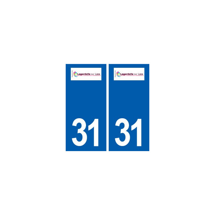 31 Lagardelle-sur-Lèze logo ville autocollant plaque stickers