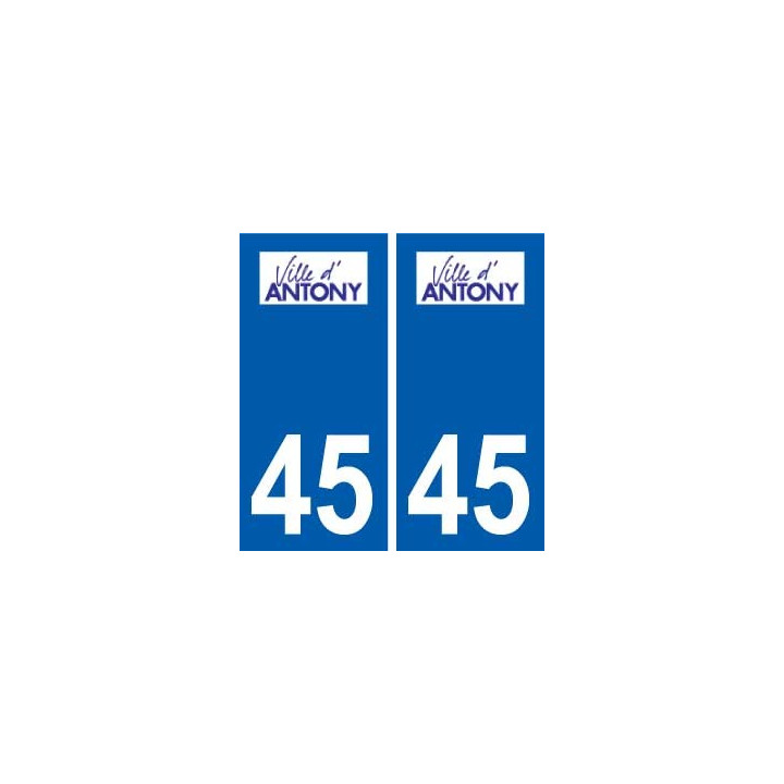 45 Artenay logo ville autocollant plaque stickers
