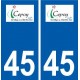 45  Cepoy logo ville autocollant plaque stickers
