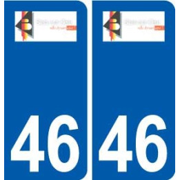 46 Biars-sur-Cère logo autocollant plaque stickers ville