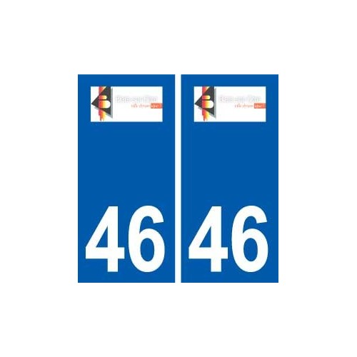 46 Biars-sur-Cère logo autocollant plaque stickers ville