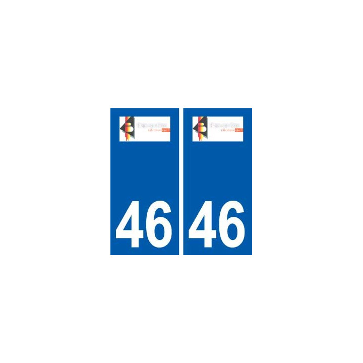46 Biars-sur-Cère logo autocollant plaque stickers ville