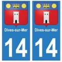 14 Dives-sur-Mer city sticker plate