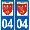 04 Malijai logo ville autocollant plaque stickers