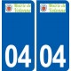 04 Volonne logo ville autocollant plaque stickers