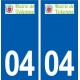04 Volonne logo ville autocollant plaque stickers