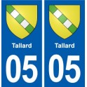 05 Tallard blason ville autocollant plaque stickers