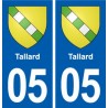 05 Tallard blason ville autocollant plaque stickers