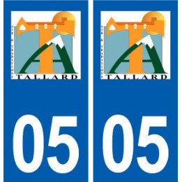 05 Tallard logo ville autocollant plaque stickers