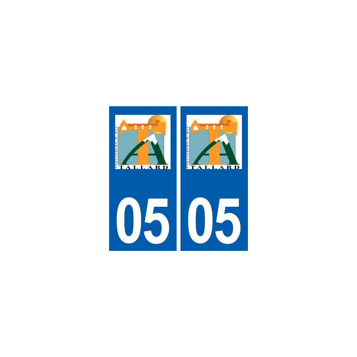05 Tallard logo ville autocollant plaque stickers