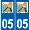 05 Tallard logo ville autocollant plaque stickers