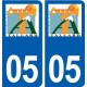 05 Tallard logo ville autocollant plaque stickers