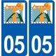05 Tallard logo ville autocollant plaque stickers