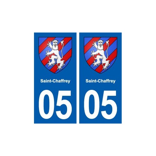 05 Saint-Chaffrey  blason ville autocollant plaque stickers