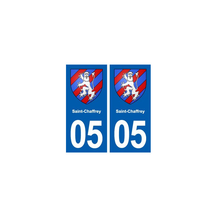 05 Saint-Chaffrey  blason ville autocollant plaque stickers