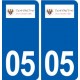 05 Saint-Chaffrey logo ville autocollant plaque stickers