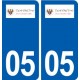 05 Saint-Chaffrey logo ville autocollant plaque stickers