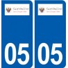 05 Saint-Chaffrey logo ville autocollant plaque stickers