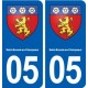 05 Saint-Bonnet-en-Champsaur blason ville autocollant plaque stickers