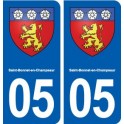 05 Saint-Bonnet-en-Champsaur blason ville autocollant plaque stickers