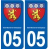 05 Saint-Bonnet-en-Champsaur blason ville autocollant plaque stickers