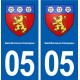 05 Saint-Bonnet-en-Champsaur blason ville autocollant plaque stickers