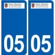 05 Saint-Bonnet-en-Champsaur logo ville autocollant plaque stickers
