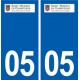 05 Saint-Bonnet-en-Champsaur logo ville autocollant plaque stickers