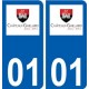 01 Château-Gaillard logo ville autocollant plaque sticker