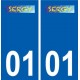 01 Sergy logo ville autocollant plaque sticker