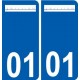 01 Jasseron logo ville autocollant plaque sticker