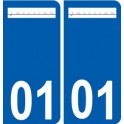 01 Jasseron logo ville autocollant plaque sticker