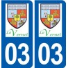 03 Le-Vernet logo ville autocollant plaque stickers