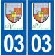 03 Le-Vernet logo ville autocollant plaque stickers