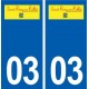 03 Saint-Rémy-en-Rollat logo ville autocollant plaque stickers