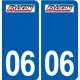 06 Falicon logo ville autocollant plaque stickers