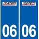 06 Falicon logo ville autocollant plaque stickers