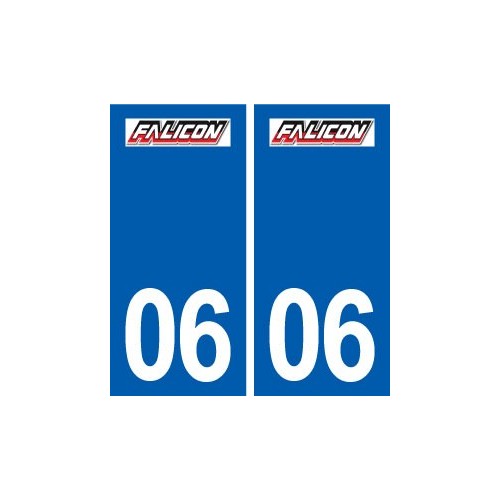 06 Falicon logo ville autocollant plaque stickers
