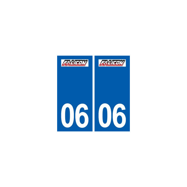 06 Falicon logo ville autocollant plaque stickers