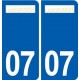 07 Largentière logo ville autocollant plaque stickers