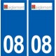 08 Aiglemont logo ville autocollant plaque stickers
