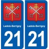 21 Ladoix-Serrigny blason autocollant plaque stickers ville