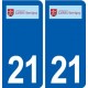 21 Ladoix-Serrigny logo autocollant plaque stickers ville