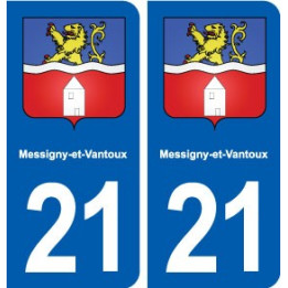 21 Messigny-et-Vantoux blason autocollant plaque stickers ville