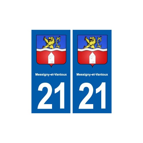 21 Messigny-et-Vantoux blason autocollant plaque stickers ville
