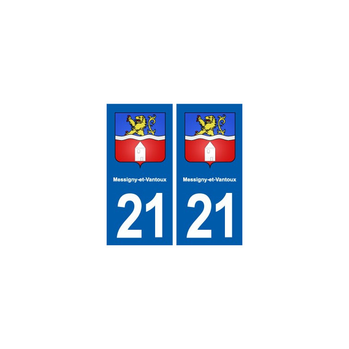 21 Messigny-et-Vantoux blason autocollant plaque stickers ville