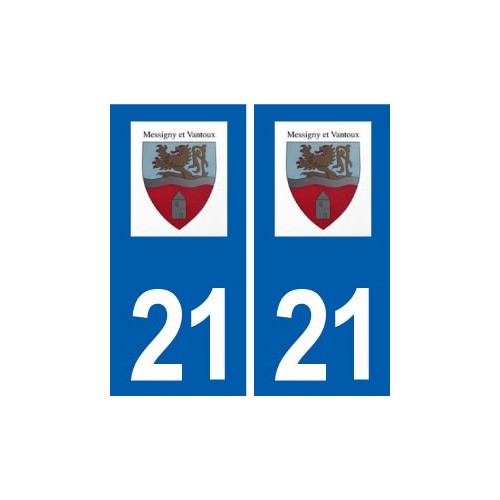 21 Messigny-et-Vantoux logo autocollant plaque stickers ville