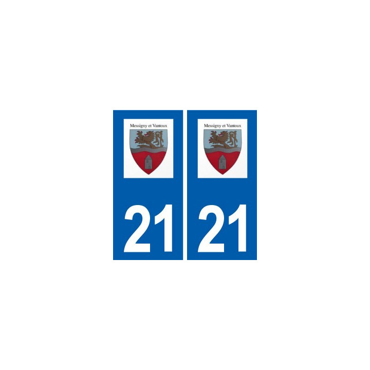21 Messigny-et-Vantoux logo autocollant plaque stickers ville