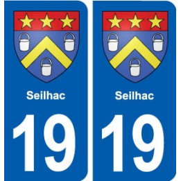 19 Seilhac blason ville autocollant plaque sticker